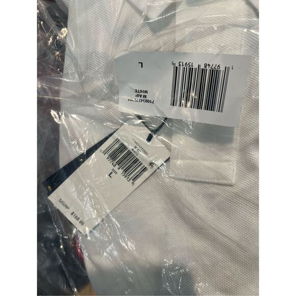 Polo Ralph Lauren NWT Classic Fit Embroidered Mesh Polo Shirt White Large - Picture 5 of 5